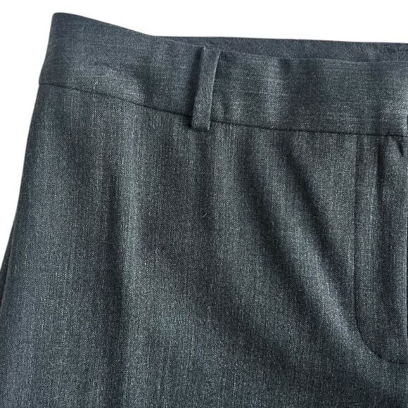 Jones New York High Rise Straight Leg Wool Blend Gray Casual Slacks Pants sz 10 - Picture 3 of 11